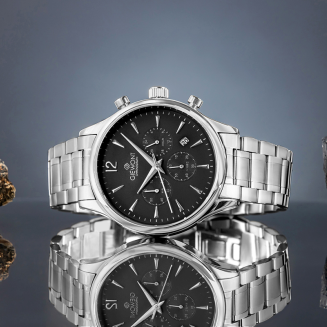 Zegarek Męski Giewont Chronograph Sapphire Srebrny GW6310-B2 - 5