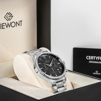 Zegarek Męski Giewont Chronograph Sapphire Srebrny GW6310-B2 - 7