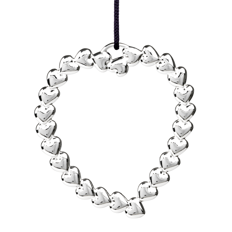 Ozdoba świąteczna Rosendahl Karen Blixen serce srebrne