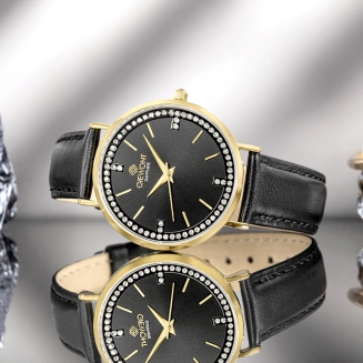 Zegarek Damski Giewont Sapphire Złoto Czarny GW5390-A4 - 7