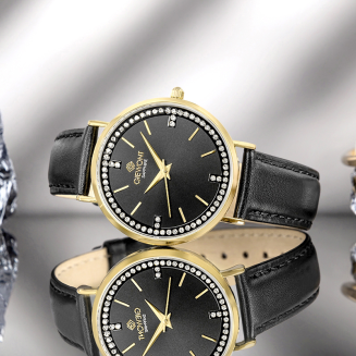 Zegarek Damski Giewont Sapphire Złoto Czarny GW5390-A4 - 7