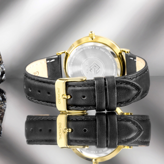 Zegarek Damski Giewont Sapphire Złoto Czarny GW5390-A4 - 8