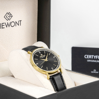 Zegarek Damski Giewont Sapphire Złoto Czarny GW5390-A4 - 9