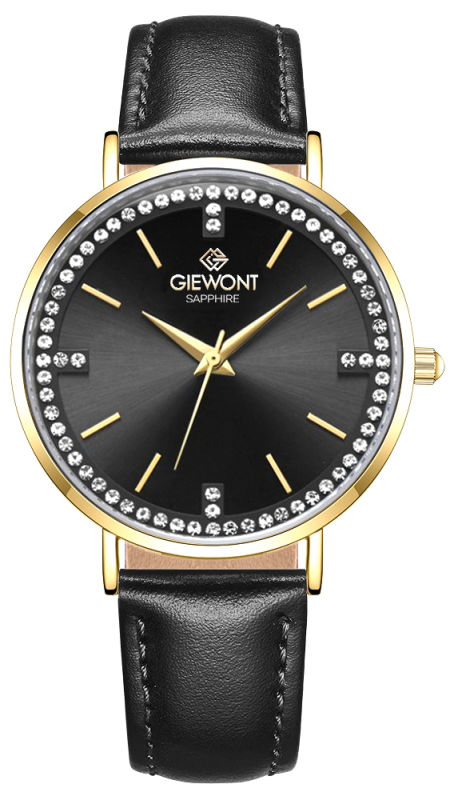 Zegarek Damski Giewont Sapphire Złoto Czarny GW5390-A4