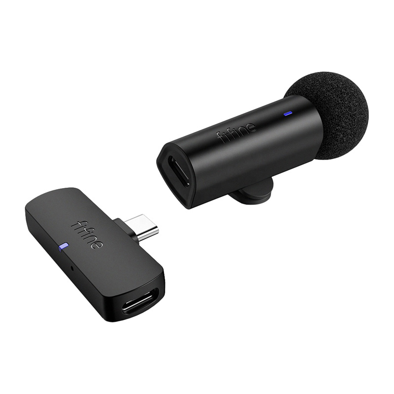 Bezprzewodowy mikrofon krawatowy Fifine M6 USB-C (czarny)