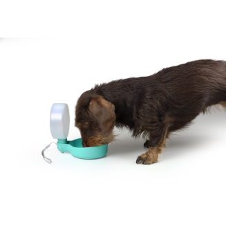 Butelka na wodę dla psa United Pets Pingui różowa - 7