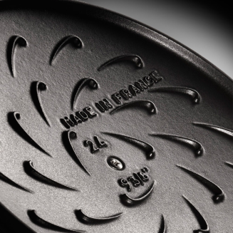 Głęboka patelnia do duszenia z pokrywą Staub Chistera 28 cm black - 4