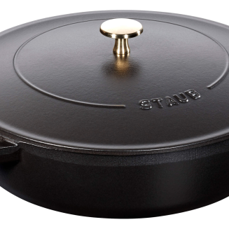 Głęboka patelnia do duszenia z pokrywą Staub Chistera 28 cm black - 2