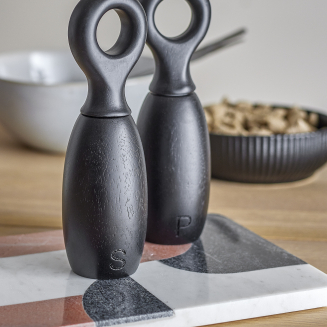 Zestaw młynków sól i pieprz Bloomingville Martim Black - 2