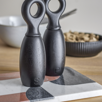 Zestaw sól i pieprz Bloomingville Martim Black - 2