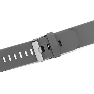 Pasek silikonowy SZARO-SREBRNY U15-22-6 - 3