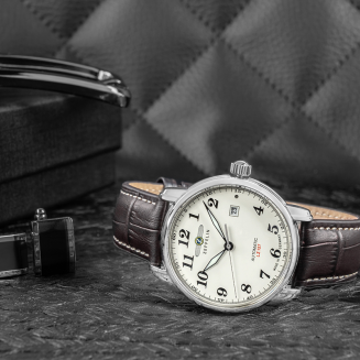 Zegarek Męski ZEPPELIN Automatic LZ 127 7656-5 + BOX - 6