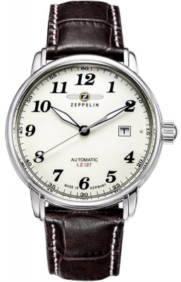 Zegarek Męski ZEPPELIN Automatic LZ 127 7656-5 + BOX