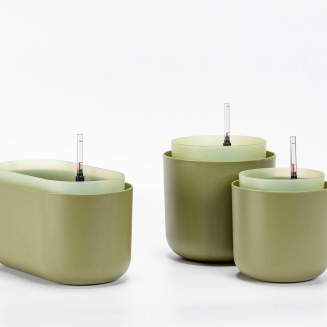 PLASTIA TOLITA Donica samonawadniająca okrągła 16 cm zielony - 4