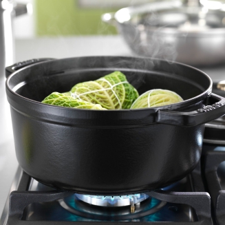Garnek żeliwny okrągły Staub - Czarny, 2.6 ltr - 4