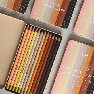 Kredki 12 kolorów - Skintone | PRINTWORKS - 3