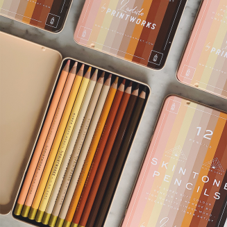 Kredki 12 kolorów - Skintone | PRINTWORKS - 3