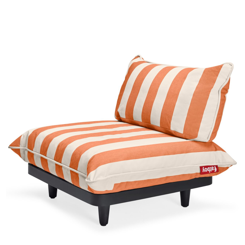 Fotel ogrodowy Fatboy Paletti Seat Stripe Orange Creme
