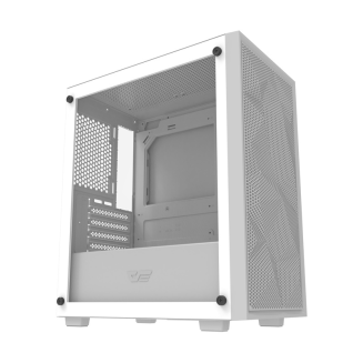  DARKFLASH M305 Mesh Fanless Computer Case (White) - 6