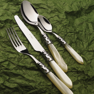 Widelec do sałatek Casa Bugatti Aladdin Ivory/Steel - 3