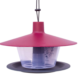 PLASTIA FINCH Karmnik dla ptaków 28.5x28.5 cm czerwony - 2