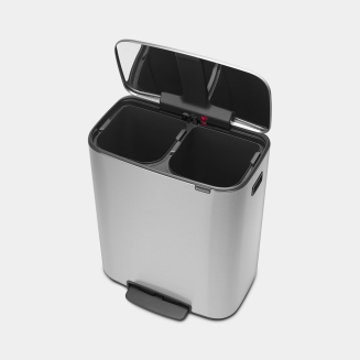 Kosz pedałowy na śmieci Brabantia Bo 2x30 l Matt Steel Fingerprint Proof - 4