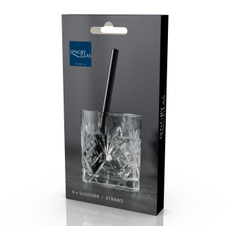 Słomki szklane Lyngby Glas Black 6 szt. - 4