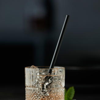 Słomki szklane Lyngby Glas Black 6 szt. - 5