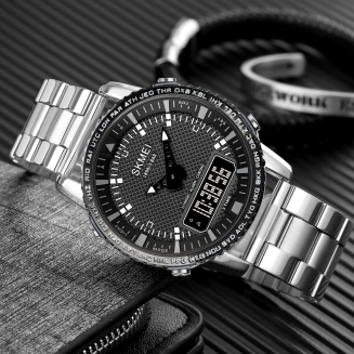 Zegarek Męski Skmei 1898SIBK + BOX - 2