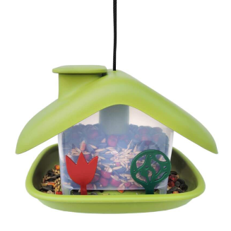 PLASTIA DOMEK Karmnik dla ptaków 21x15 cm zielony - 3