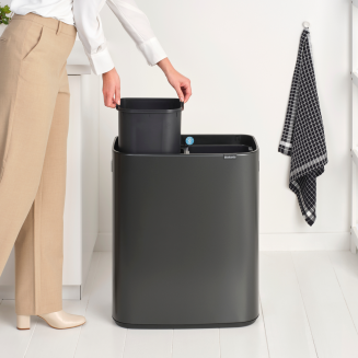 Kosz Brabantia Bo Touch Bin 2x30l Confident Grey - 9