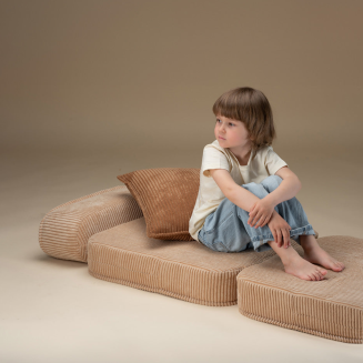 Rozkładany fotel dziecięcy Wigiwama Flip Chair Brown Sugar - 10