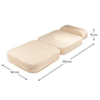 Rozkładany fotel dziecięcy Wigiwama Flip Chair Brown Sugar - 3