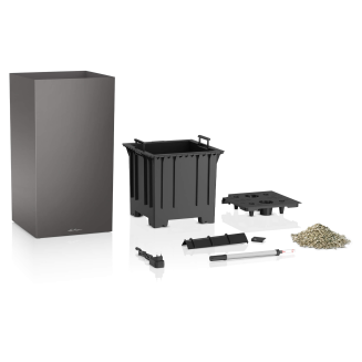 Lechuza Canto Premium 40 LED flowerpot, anthracite metallic column - 2