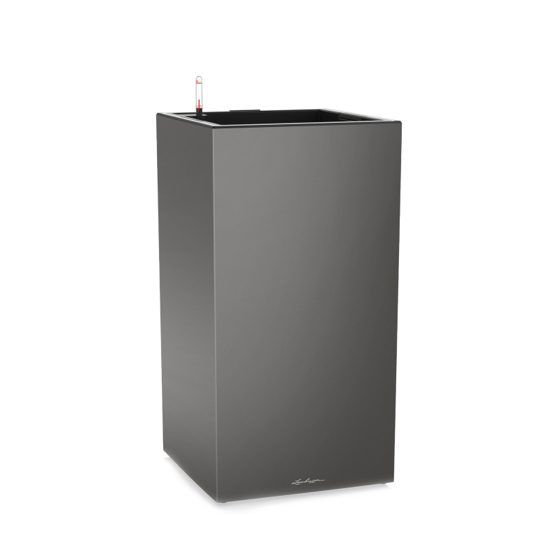 Lechuza Canto Premium 40 LED flowerpot, anthracite metallic column