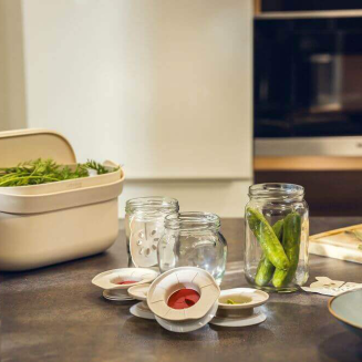 PLASTIA Zestaw fermentacyjny z filtrem czerwony - 4