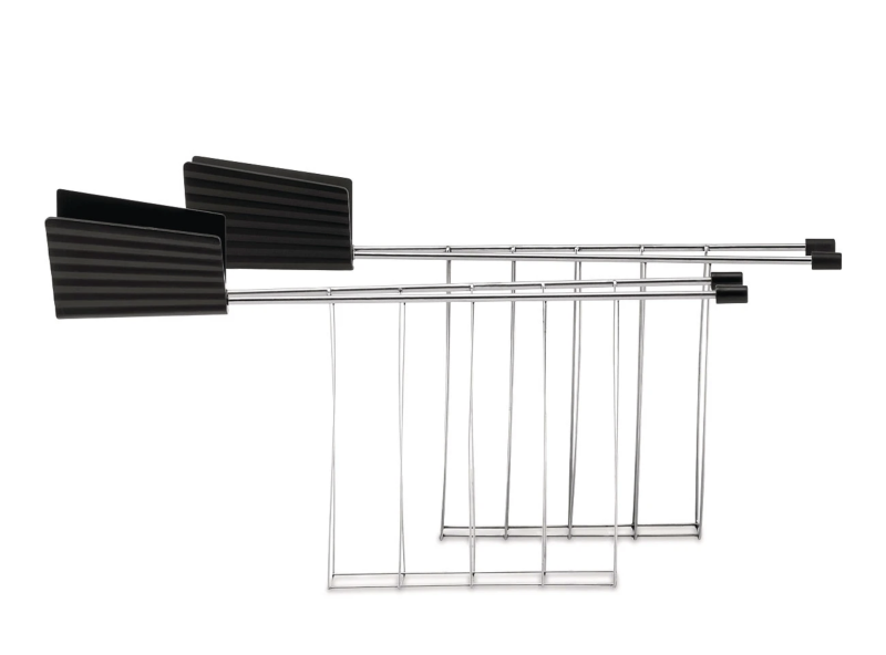 Zestaw 2 ramek do tostera Alessi Plissé Black