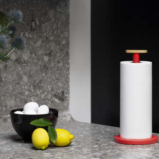 Stojak na ręczniki papierowe Alessi Mattina czerwony | SZYBKA WYSYŁKA 24H - 3