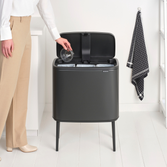 Kosz Brabantia Bo Touch Bin 11+11+11l Confident Grey - 8