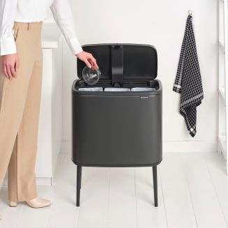 Kosz Brabantia Bo Touch Bin 11+11+11l Confident Grey - 8