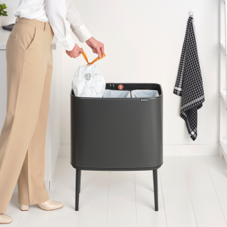 Kosz Brabantia Bo Touch Bin 11+11+11l Confident Grey - 9