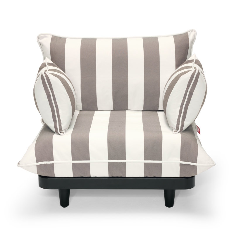 Fotel ogrodowy Fatboy Paletti Lounge Chair Stripe Cacao