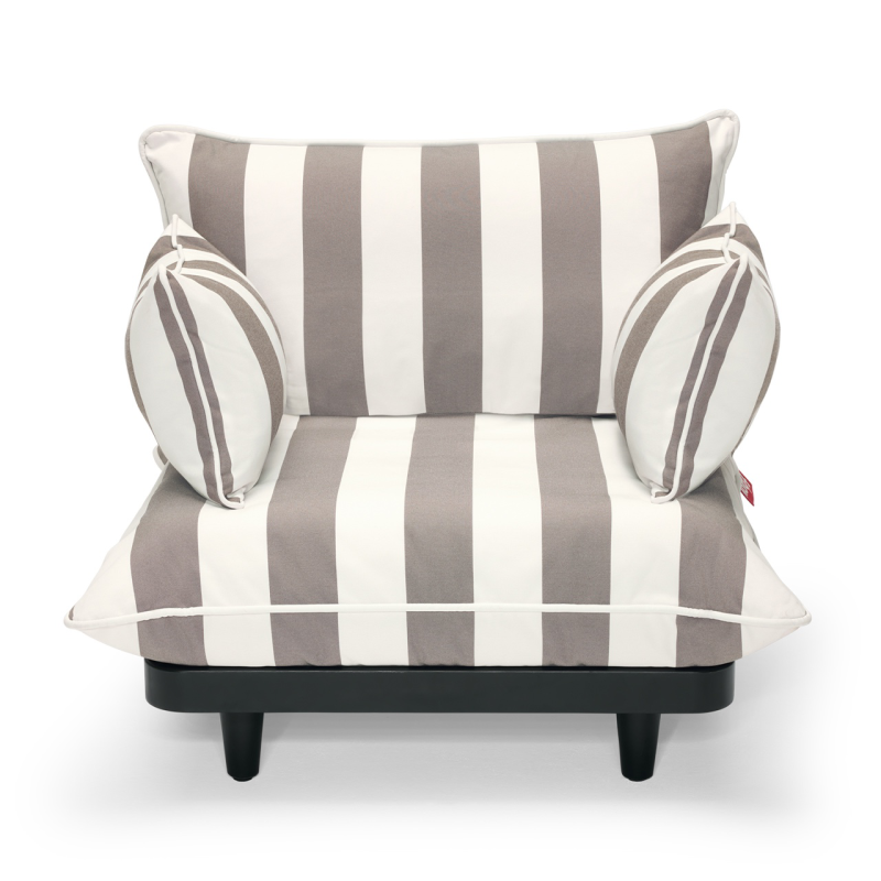 Fotel ogrodowy Fatboy Paletti Lounge Chair Stripe Cacao