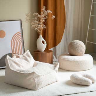  Wigiwama Beanbag Chair Cream White - 9