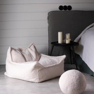 Fotel dziecięcy Wigiwama Beanbag Chair Cream White - 2