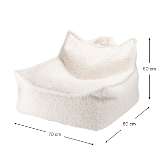  Wigiwama Beanbag Chair Cream White - 8