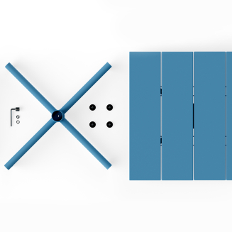 Stolik ogrodowy Fatboy Fred's Square Bistro Table Wave Blue - 4