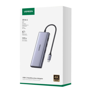 Hub USB UGREEN Revodok CM498 10-portowy USB-C - 6