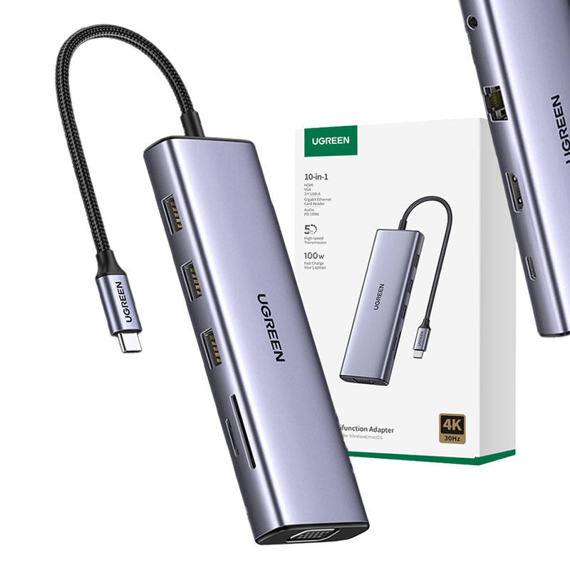  UGREEN Revodok CM498 10-port USB-C USB Hub