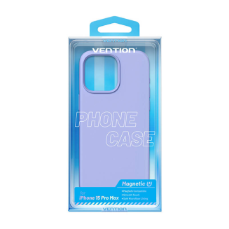  VENTION KUFV0-40 Silicone Case for iPhone 15 Pro Max (Purple) - 4